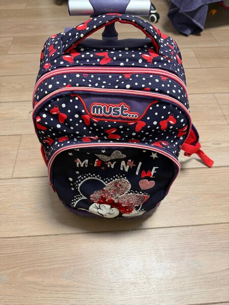 Ghiozdan troller Must Minnie Mouse – 3 compartimente